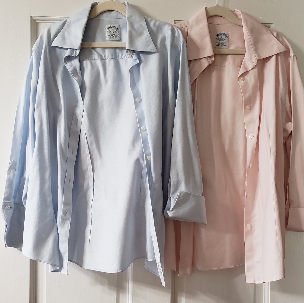 2 Brooks Brothers fitted button downs size 2